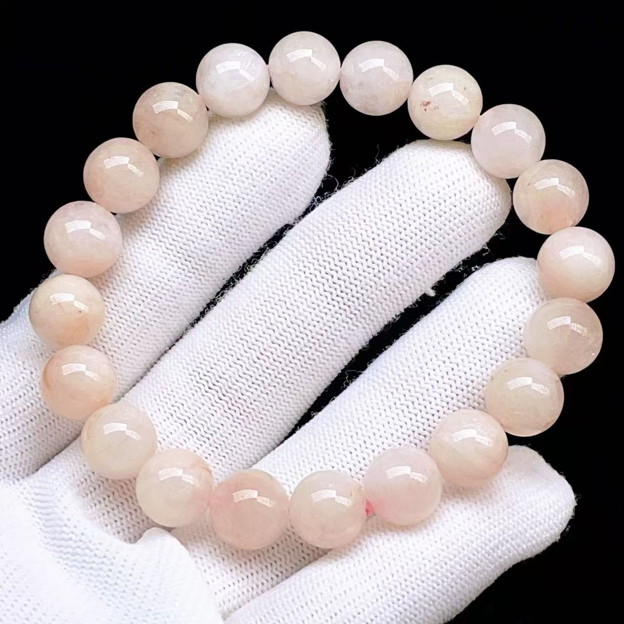 PROME 天然石【一点物】高品質・濃いめ・再入荷困難・アイスクリスタル・マニカラン水晶・蝕像水晶・マニカラン産・ブレスレット・v70019