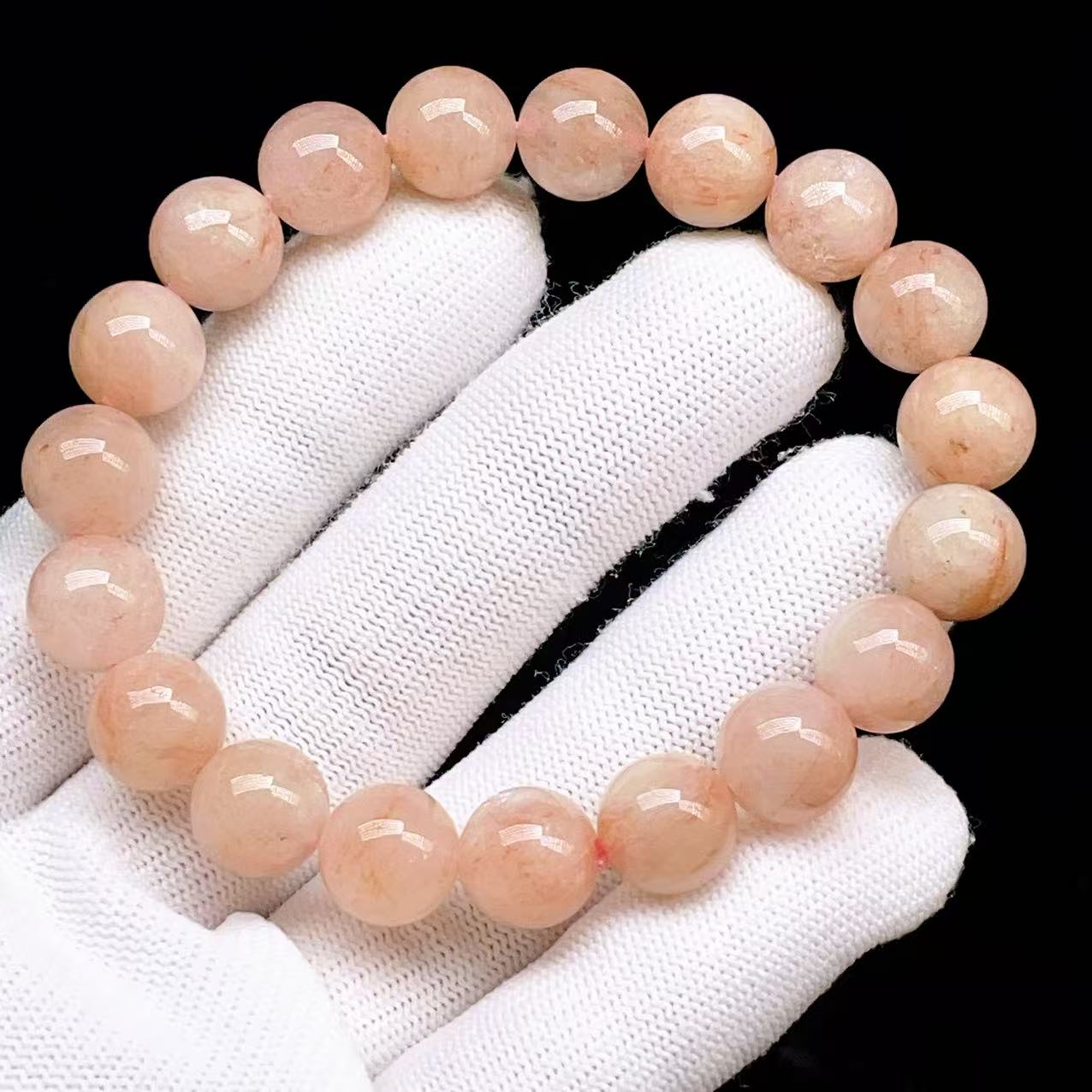 PROME 天然石【一点物】高品質・濃いめ・再入荷困難・アイスクリスタル・マニカラン水晶・蝕像水晶・マニカラン産・ブレスレット・v70060