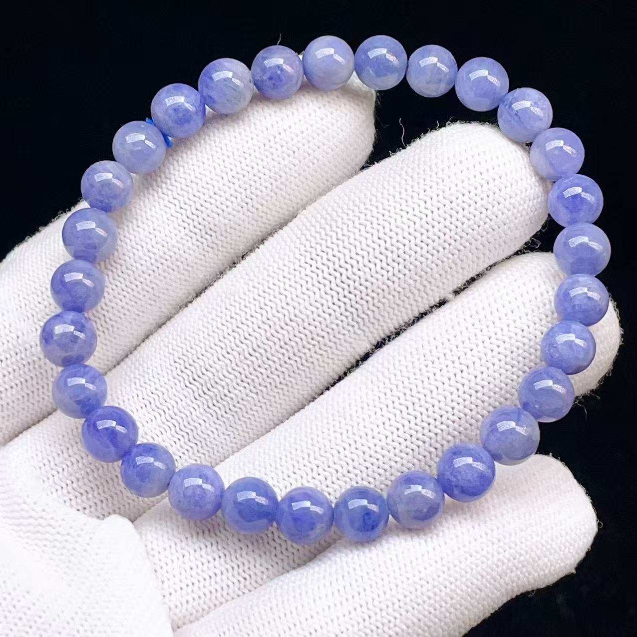 PPROME 天然石【一点物】高品質・12月誕生石・タンザナイト・タンザニア産・ブレスレット ・v7 ...