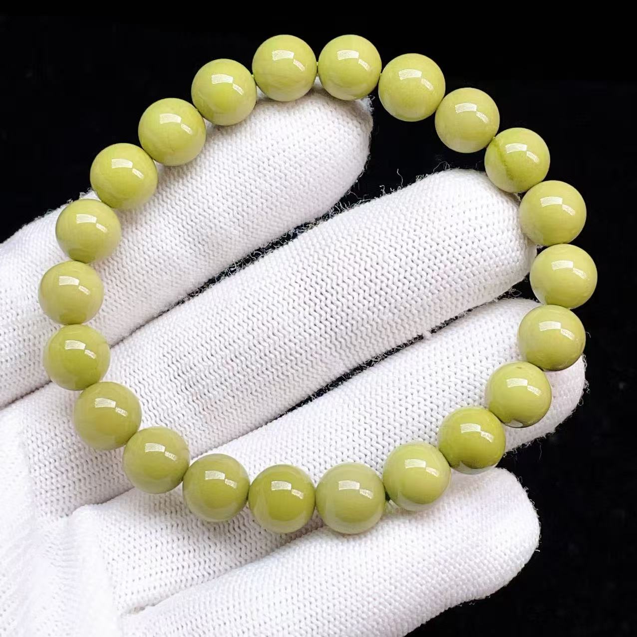 PROME 天然石【一点物】高品質・特別色・グリーンアラシャン・抹茶