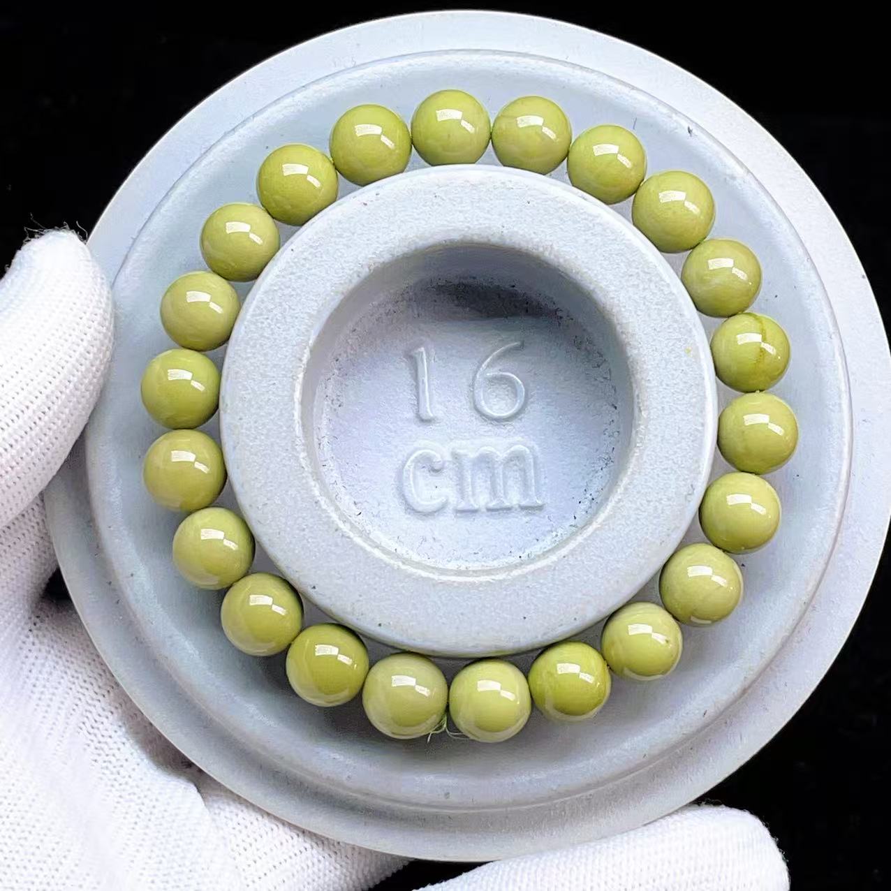 PROME 天然石【一点物】高品質・特別色・グリーンアラシャン・抹茶