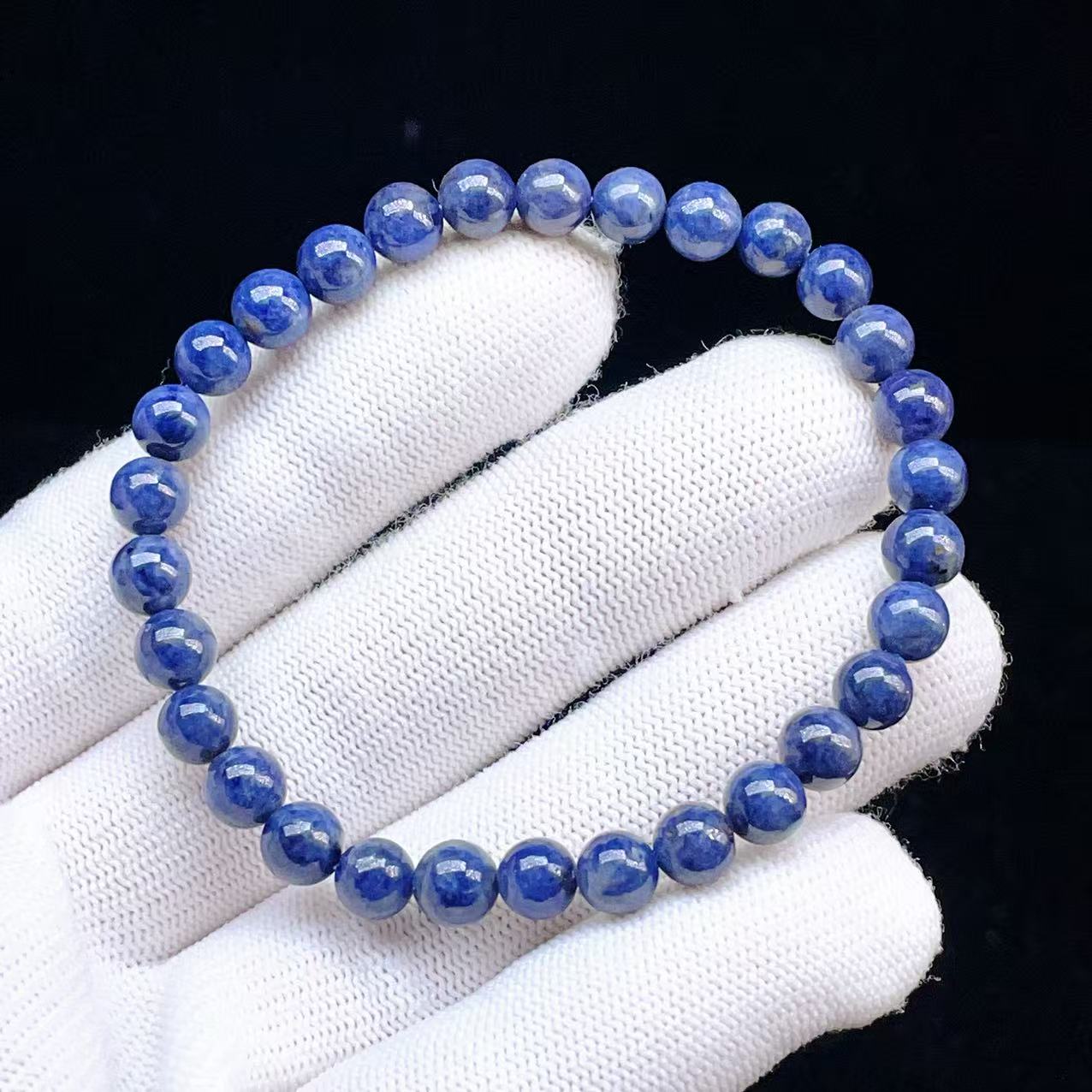 サファイア ブレスレット コランダム アクセサリー バングル 自然石 誕生石 PROME 天然石【一点物】高品質・9月誕生石・サファイア・コランダム