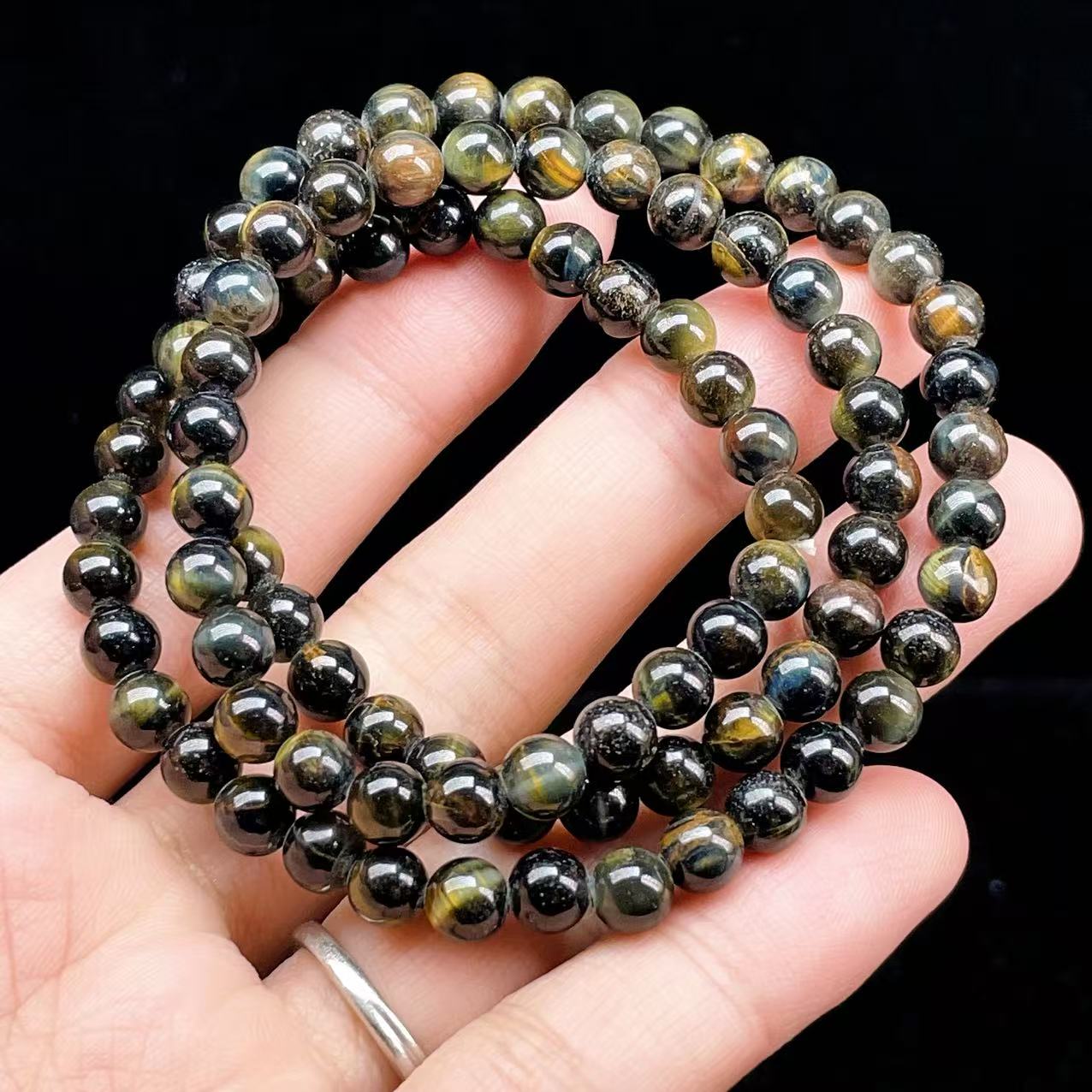 PROME 天然石【一点物】高品質・ゼブラタイガーアイ・バイカラー