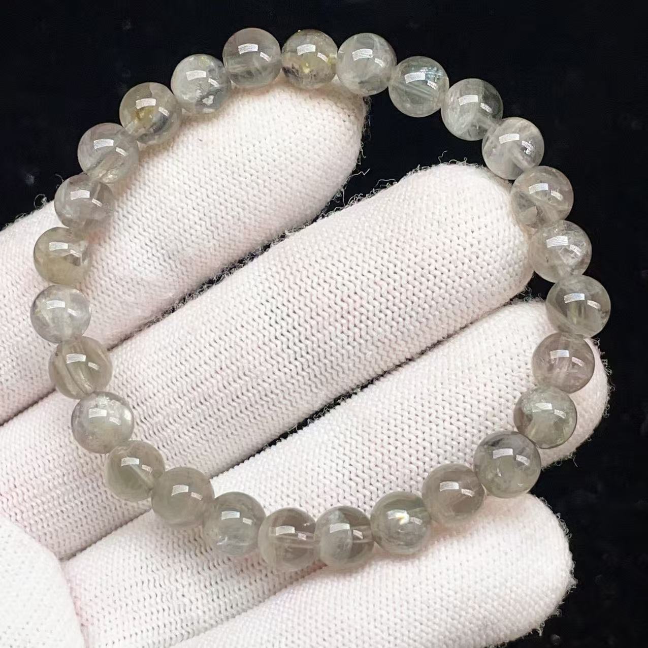 PROME 天然石【一点物】超希少・アデュラリア・氷長石・アデュラリアンムーンストーン・アデュラリアフェルドスパー・スイス産・ブレスレット・v73764