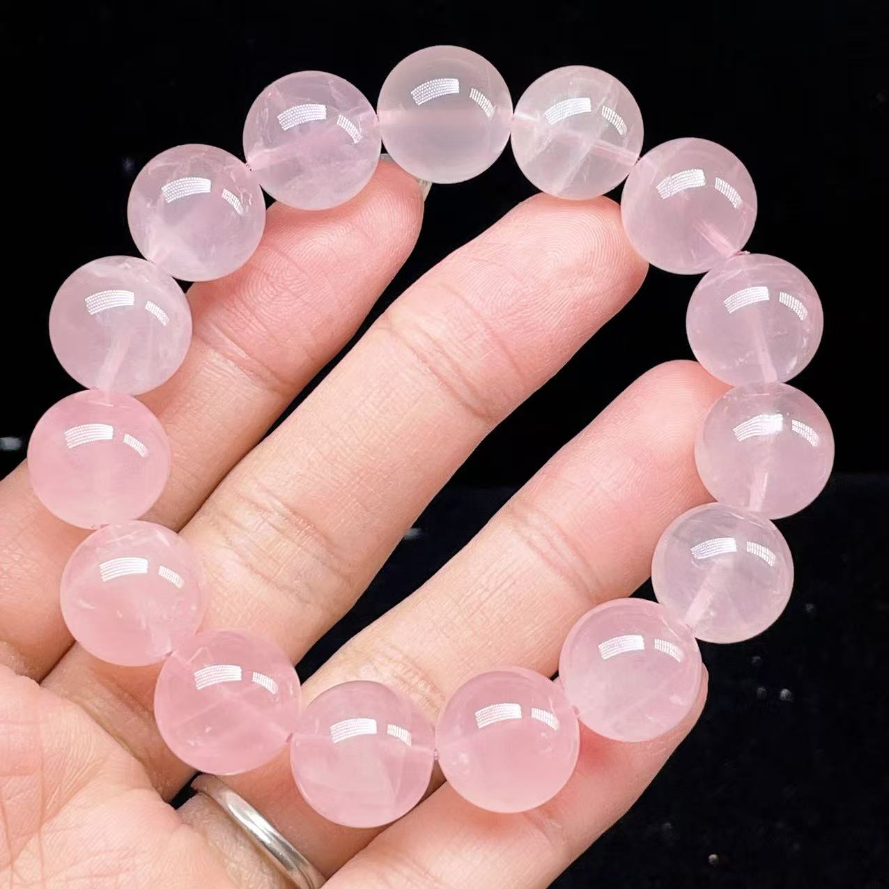 PROME 天然石【一点物】高品質・高透明・ローズクオーツ・ラベンダーピンクローズクオーツ・ パープ ...