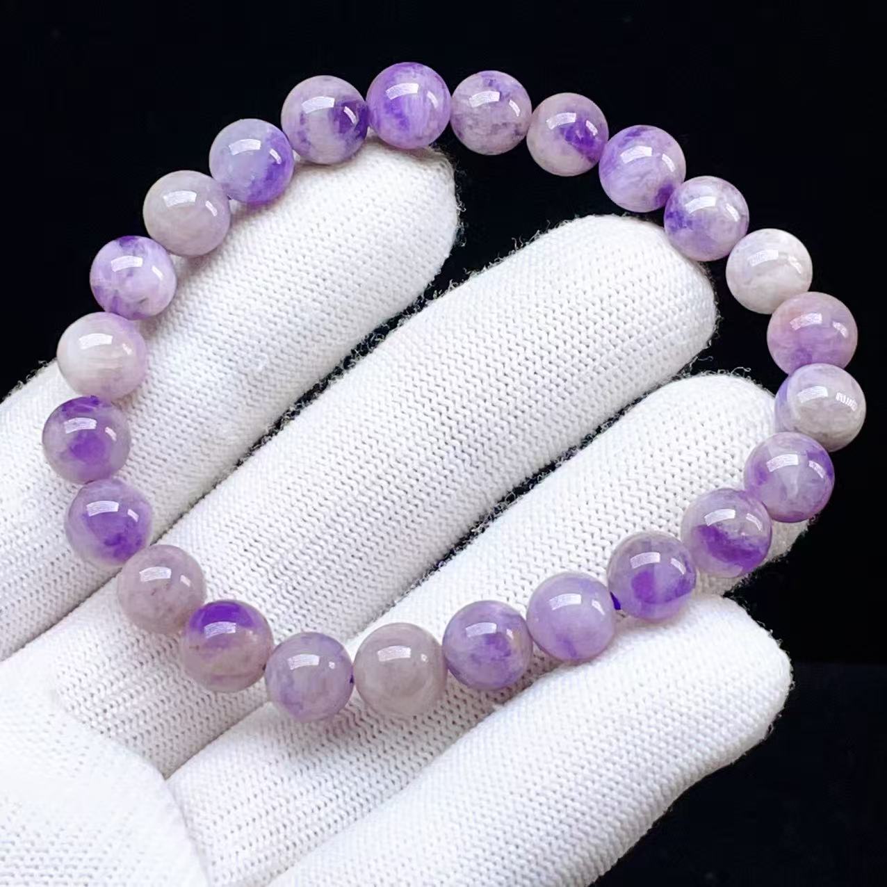 PROME 天然石【一点物】アメシスティンクォーツ・紫石英・Amethystine quartz・ブラジル産・ブレスレット ・V77733
