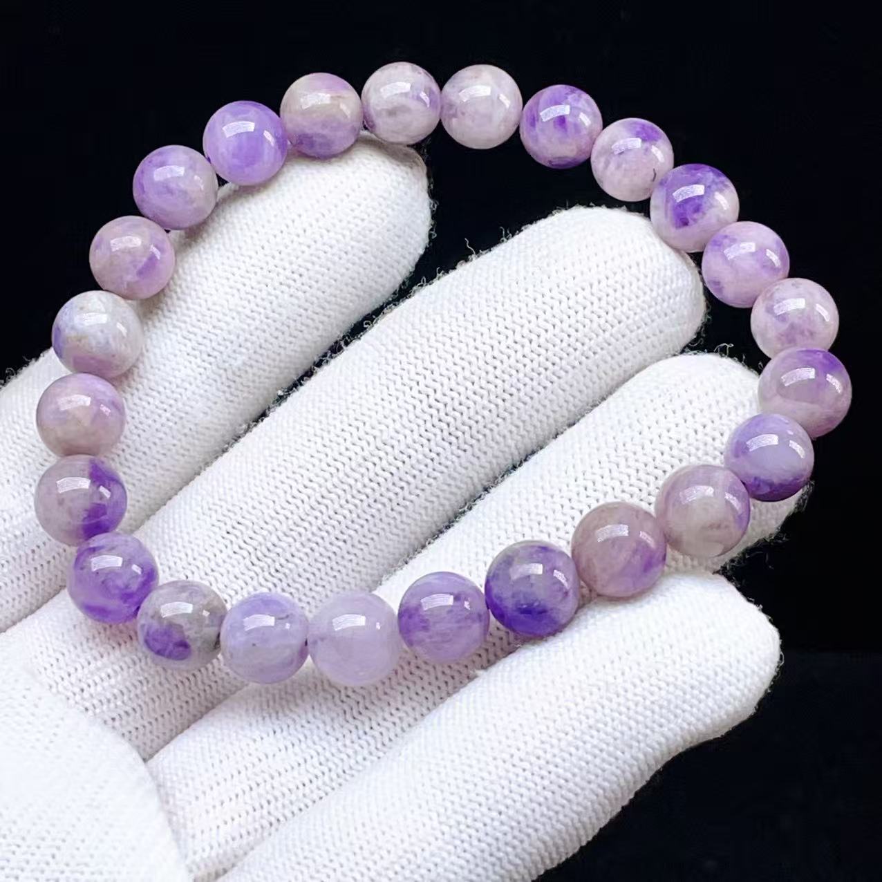 PROME 天然石【一点物】アメシスティンクォーツ・紫石英・Amethystine quartz・ブラジル産・ブレスレット ・V77736