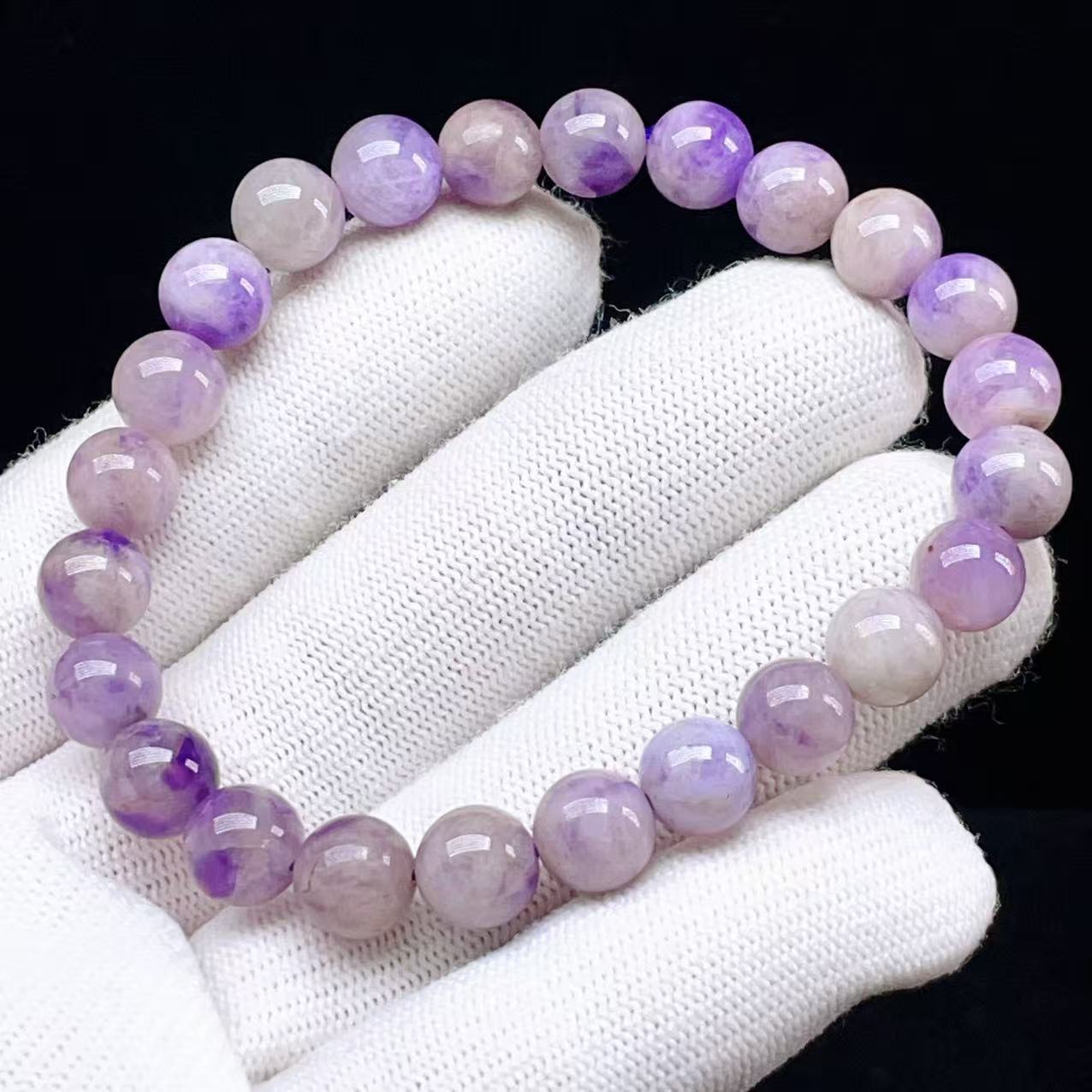 PROME 天然石【一点物】アメシスティンクォーツ・紫石英・Amethystine quartz・ブラジル産・ブレスレット ・V77743