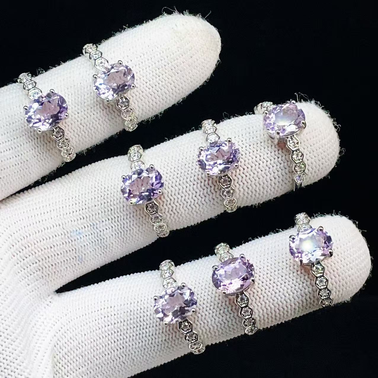 Yahoo! Yahoo!ショッピング(ヤフー ショッピング)PROME 天然石 特別仕様品・アメジスト・白銅指輪・フリーサイズ・P5469