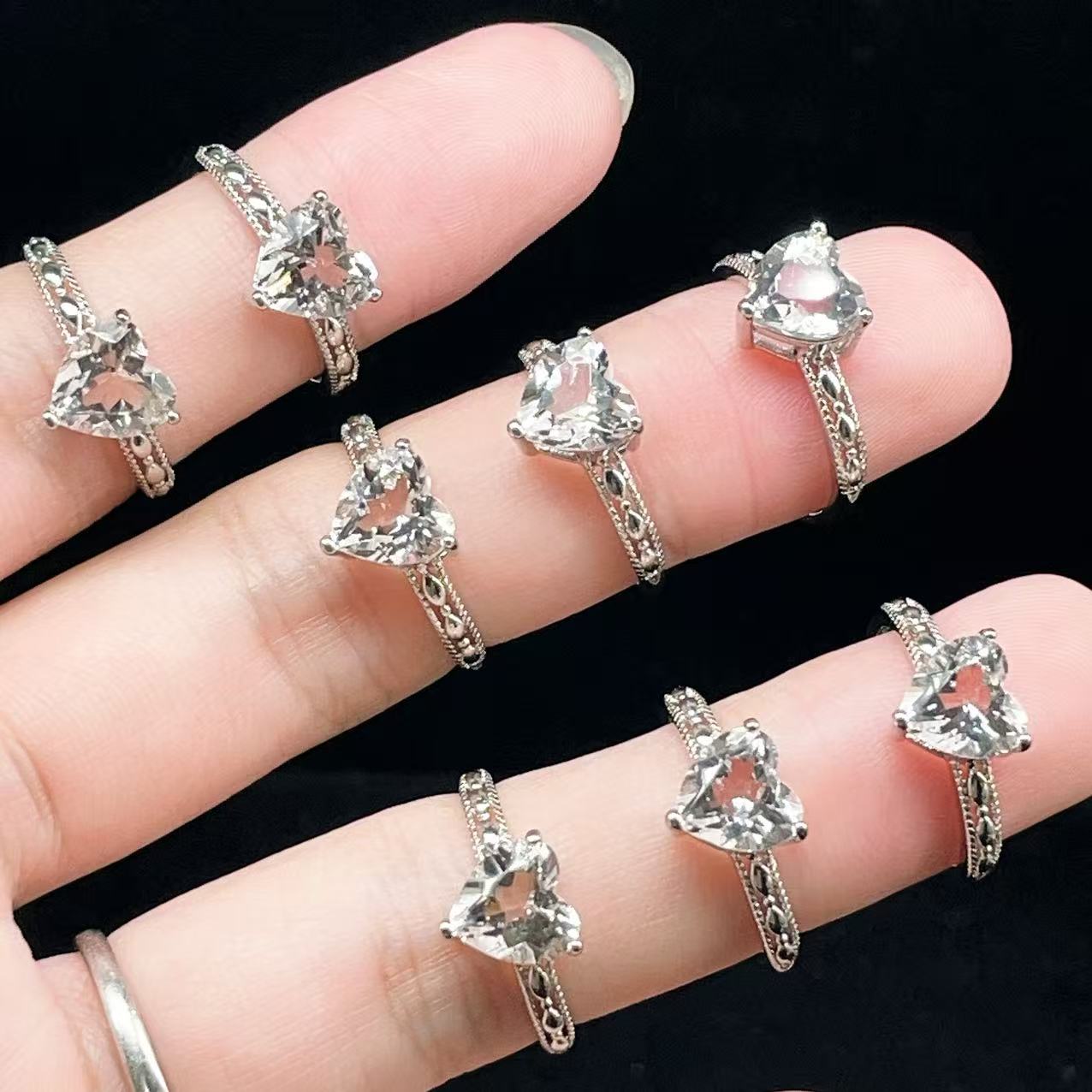 Yahoo! Yahoo!ショッピング(ヤフー ショッピング)PROME 天然石 特別仕様品・水晶・白銅指輪・フリーサイズ・P5478