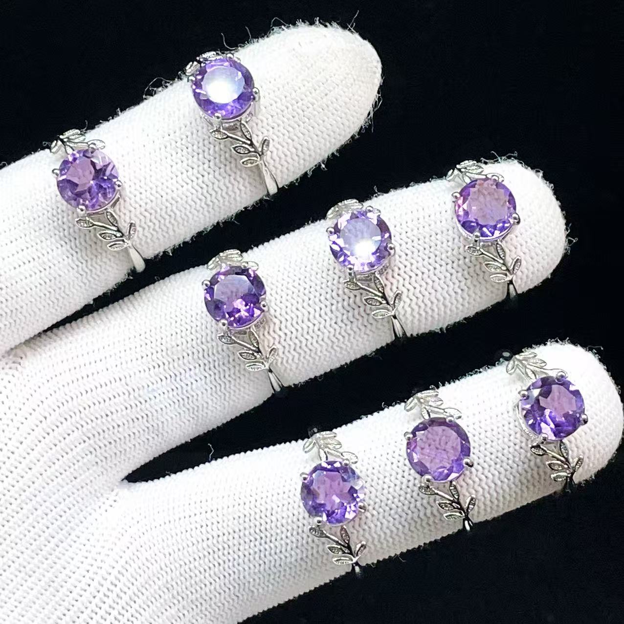 Yahoo! Yahoo!ショッピング(ヤフー ショッピング)PROME 天然石 特別仕様品・アメジスト・白銅指輪・フリーサイズ・P5488