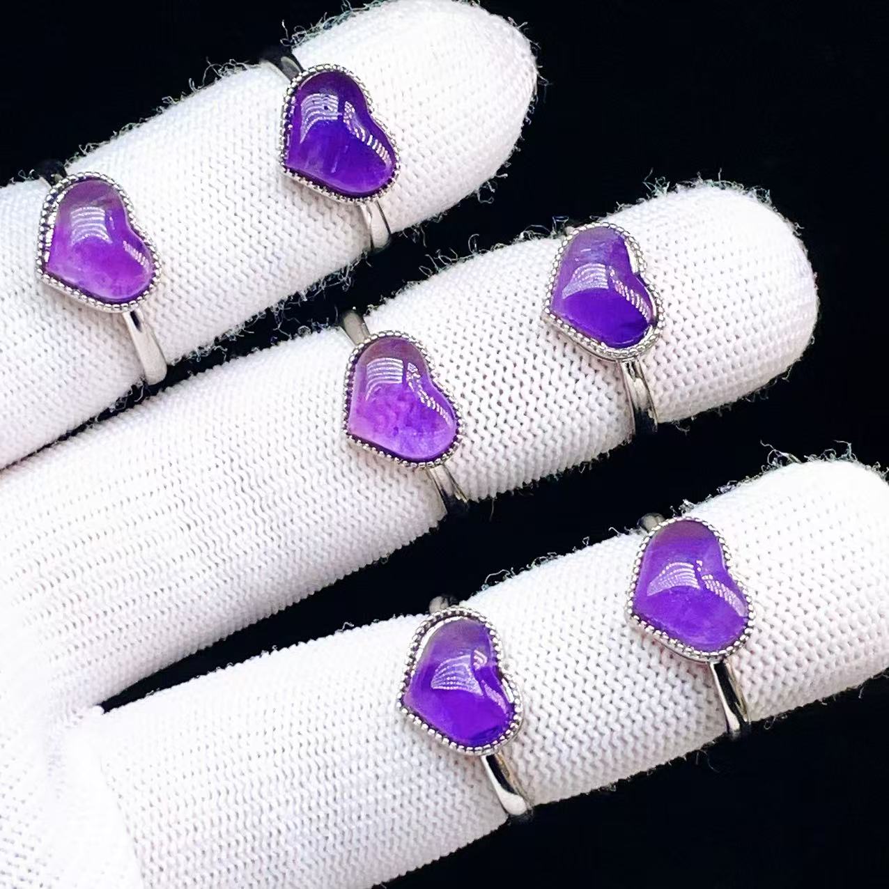 Yahoo! Yahoo!ショッピング(ヤフー ショッピング)PROME 天然石 特別仕様品・限定品・再入荷不可・アメジスト・白銅指輪・フリーサイズ・p5552