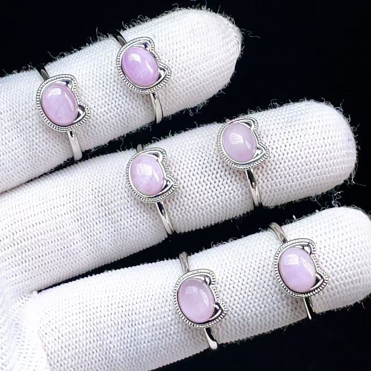 Yahoo! Yahoo!ショッピング(ヤフー ショッピング)PROME 天然石 特別仕様品・限定品・再入荷不可・クンツァイト・白銅指輪・フリーサイズ・p5568