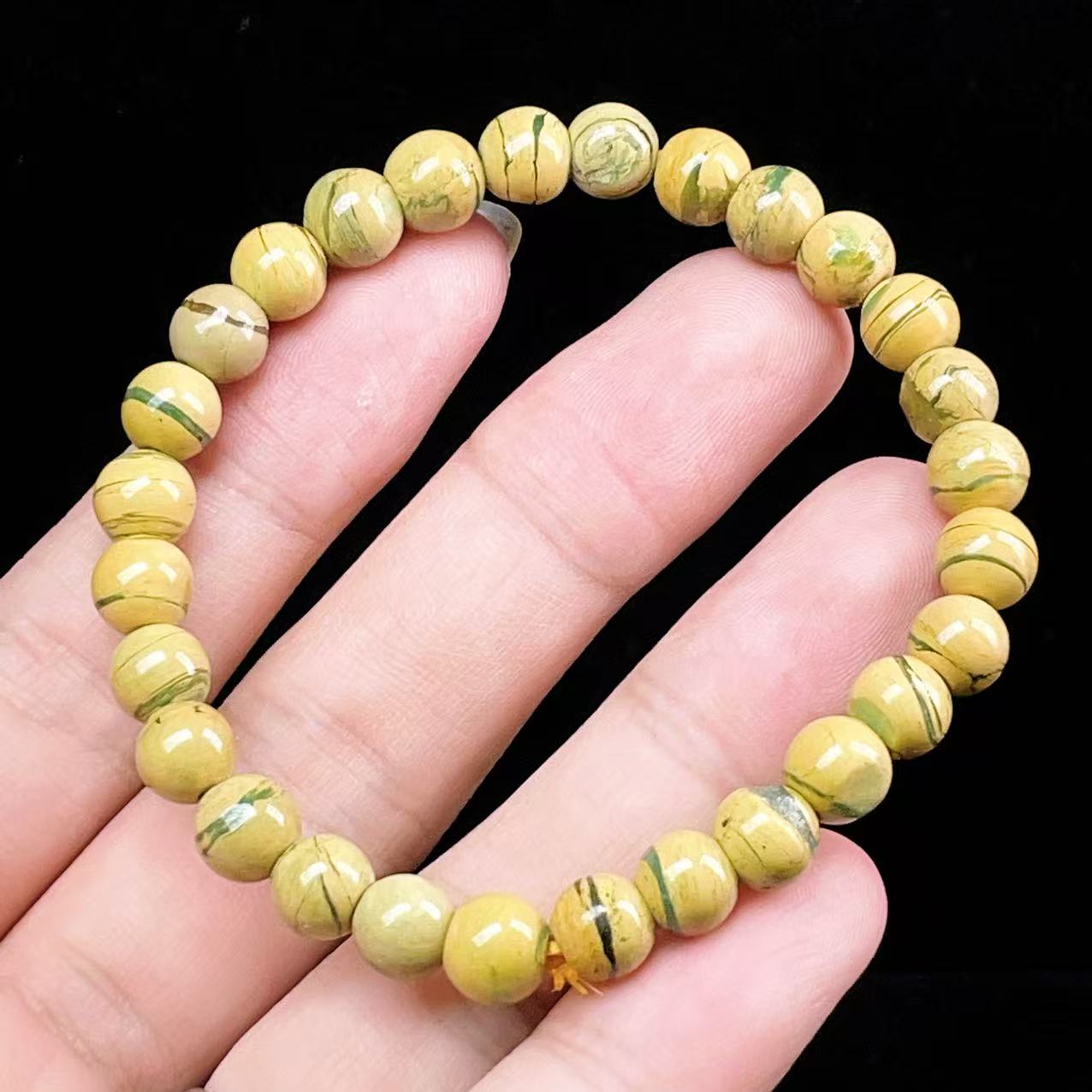 Yahoo! Yahoo!ショッピング(ヤフー ショッピング)PROME 天然石【一点物】超希少鉱物 ・ウッドグレインマイカインカルセドニー・マダガスカル産・癒し・木目模様・癒しの玉髄・ブレスレットv57158
