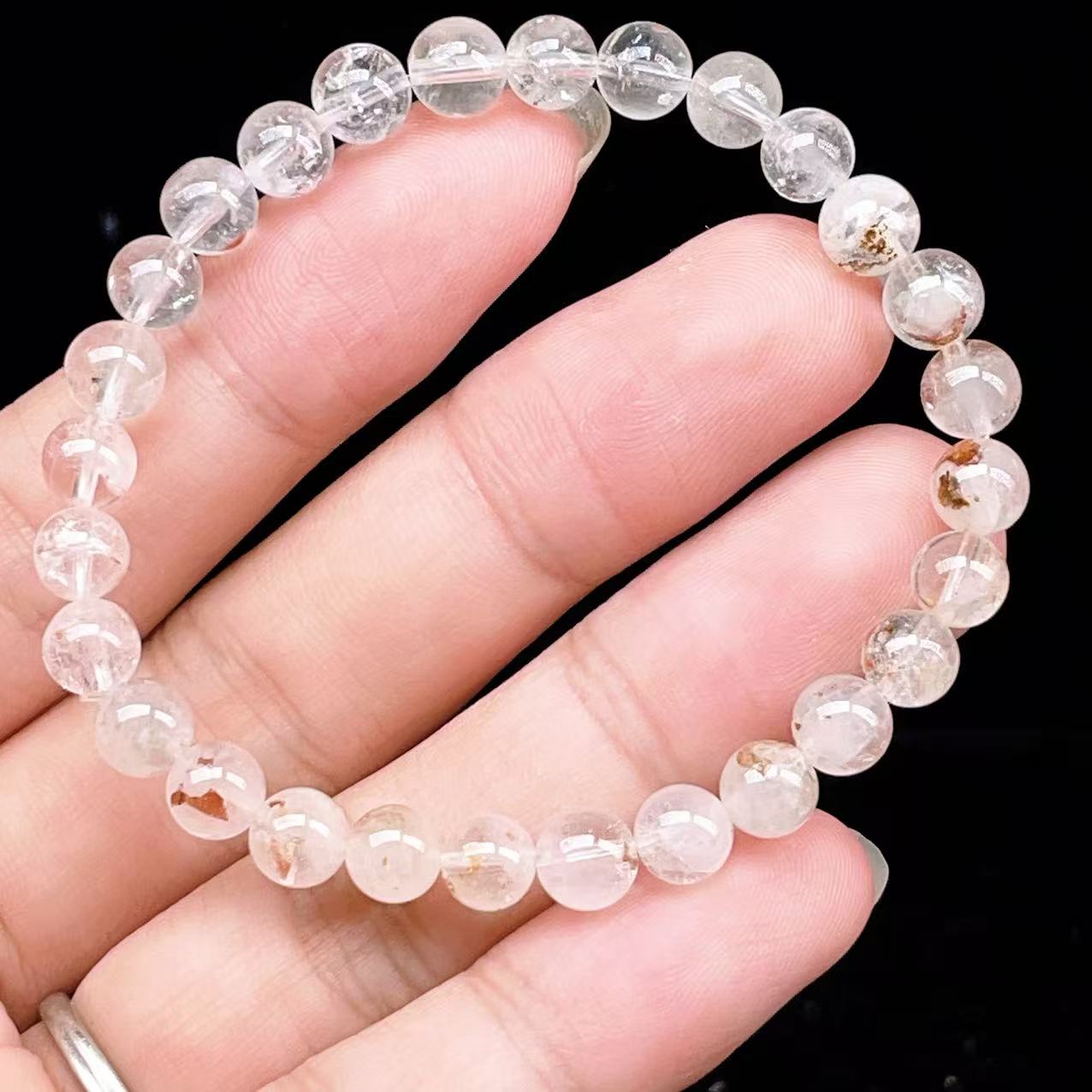 Yahoo! Yahoo!ショッピング(ヤフー ショッピング)PROME 天然石【一点物】 ・高品質・希少鉱・ハーキマーダイヤモンド・オイルインクォーツ・石油入り水晶・アメリカニューヨーク州産・ブレスレット  v63678