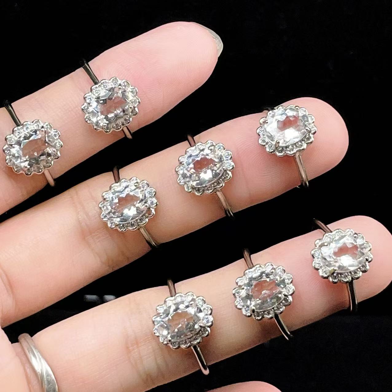 Yahoo! Yahoo!ショッピング(ヤフー ショッピング)PROME 天然石・特別仕様品・再入荷不可・水晶・白銅指輪・フリーサイズ・p5376