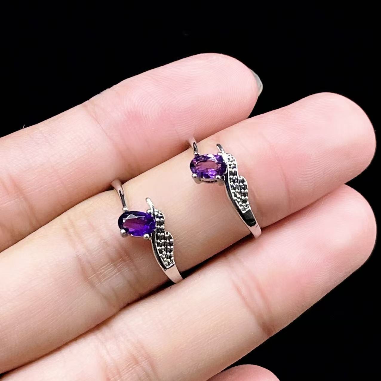 Yahoo! Yahoo!ショッピング(ヤフー ショッピング)PROME 天然石・特別仕様品・再入荷不可・アメジスト・白銅指輪・フリーサイズ・p5384