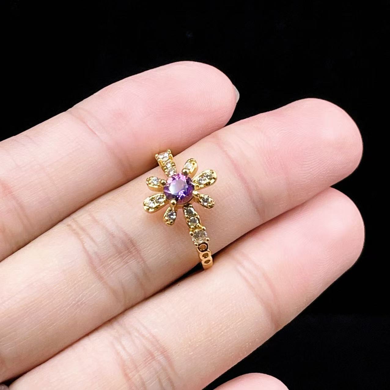Yahoo! Yahoo!ショッピング(ヤフー ショッピング)PROME 天然石・特別仕様品・再入荷不可・アメジスト・白銅指輪・フリーサイズ・p5392