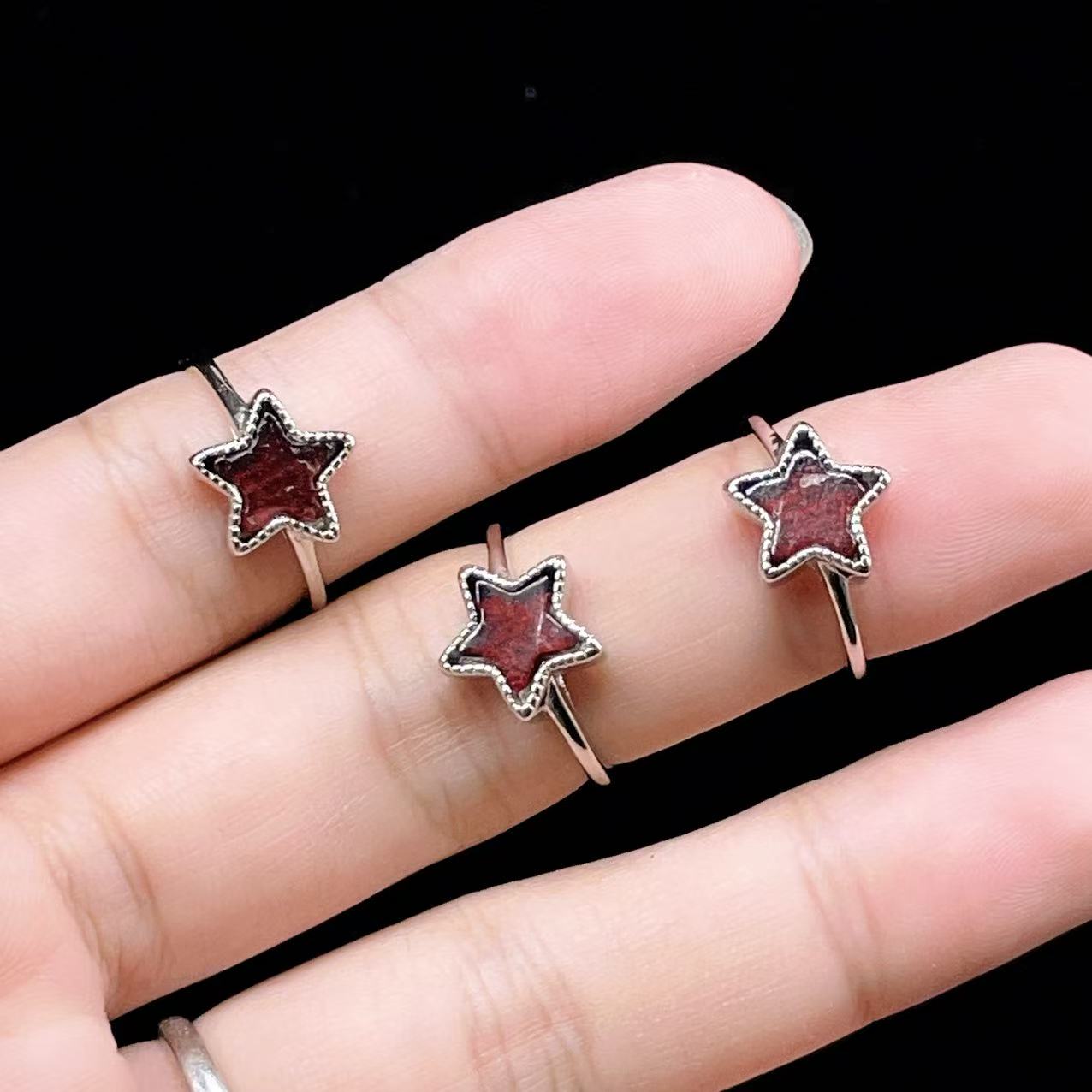 Yahoo! Yahoo!ショッピング(ヤフー ショッピング)PROME 天然石・特別仕様品・再入荷不可・ガーネット・白銅指輪・フリーサイズ・p5395