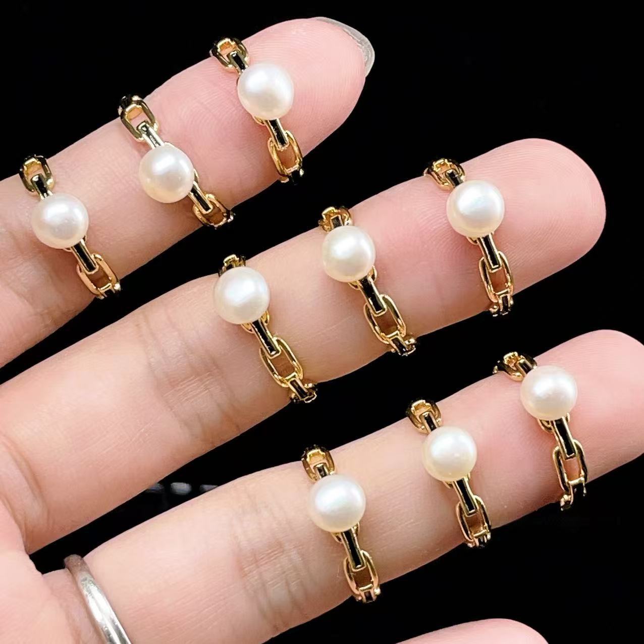Yahoo! Yahoo!ショッピング(ヤフー ショッピング)PROME 天然石・特別仕様品・再入荷不可・淡水パール・白銅指輪・フリーサイズ・p5401