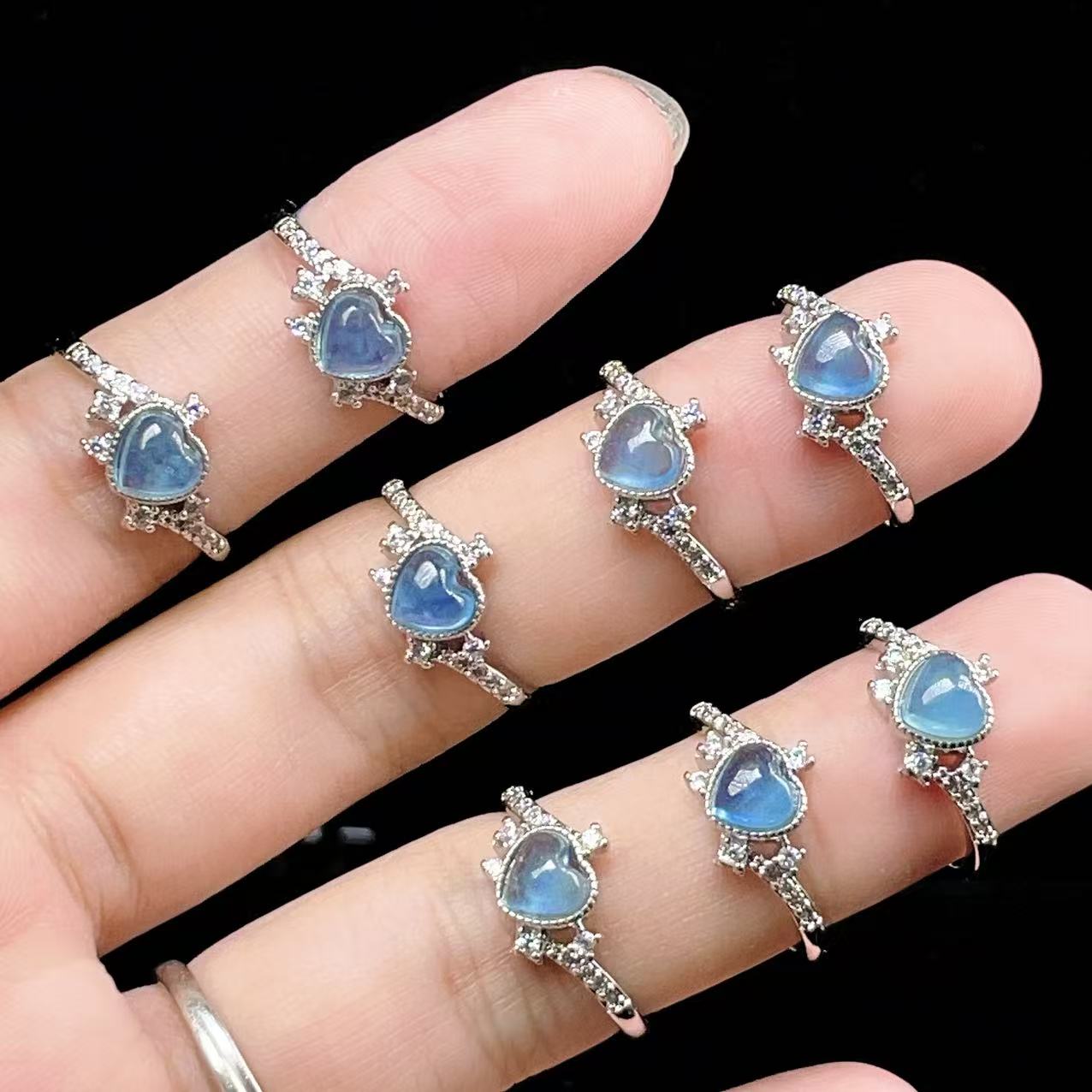 Yahoo! Yahoo!ショッピング(ヤフー ショッピング)PROME 天然石・特別仕様品・再入荷不可・アクアマリン・白銅指輪・フリーサイズ・p5402
