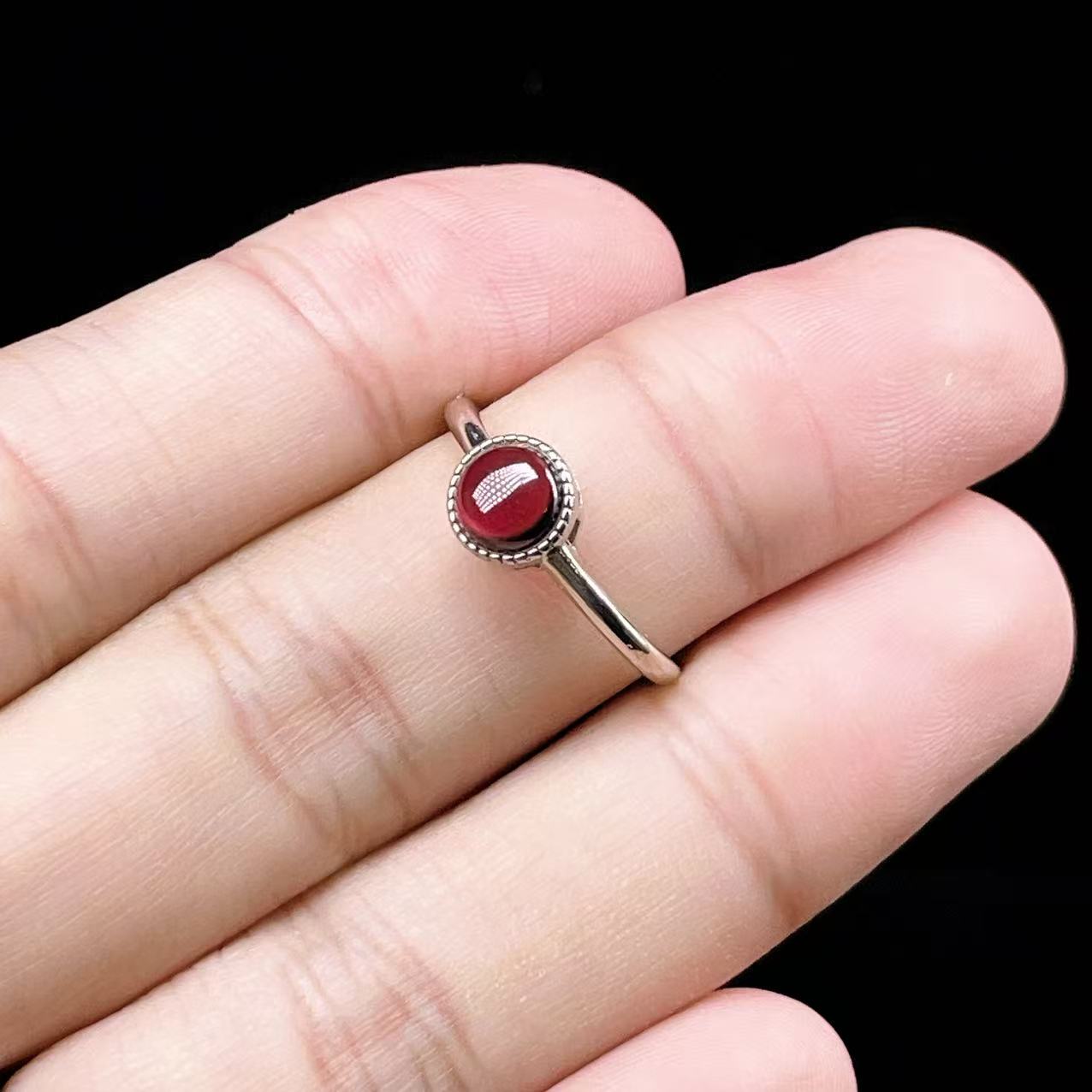 Yahoo! Yahoo!ショッピング(ヤフー ショッピング)PROME 天然石・特別仕様品・再入荷不可・ガーネット・白銅指輪・フリーサイズ・p5410