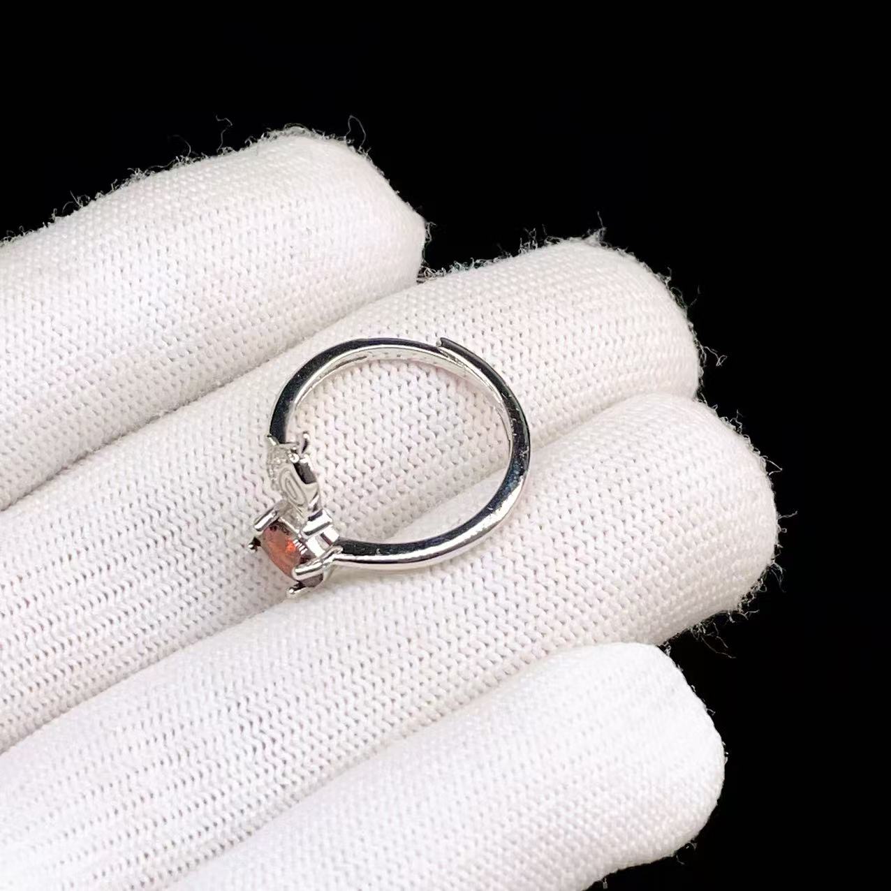 PROME 天然石 特別仕様品・限定品・再入荷不可・ガーネット・白銅指輪