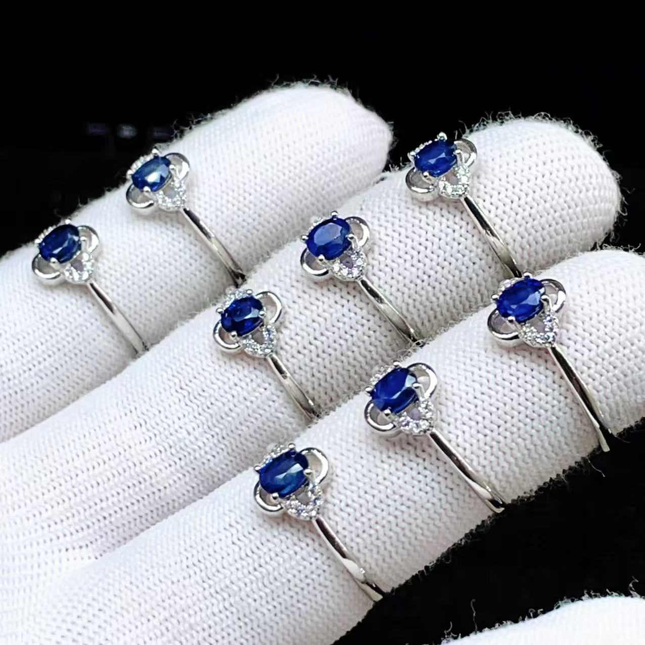 PROME 天然石 特別仕様品・限定品・再入荷不可・サファイア・白銅指輪・フリーサイズ・P10593 関連画像1