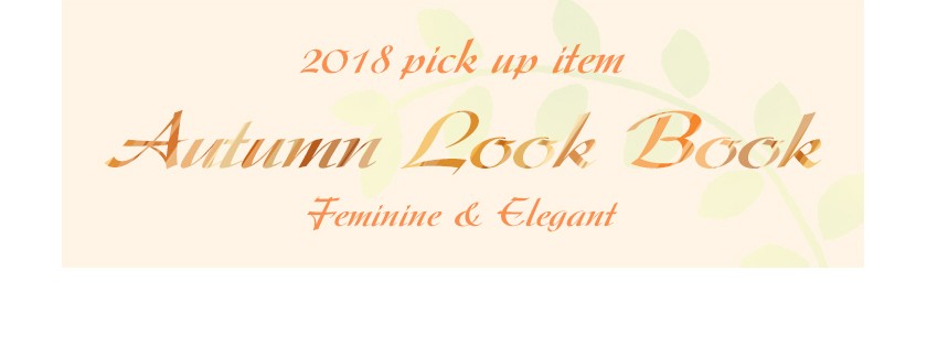 2018 Autumn Look Book Feminine & Elegant