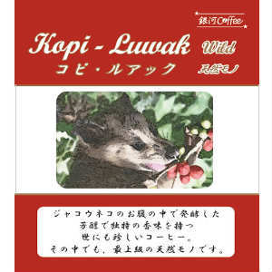 ドリップバッグ ジャコウネコの体内で発酵「コピ・ルアック（ガヨ高地