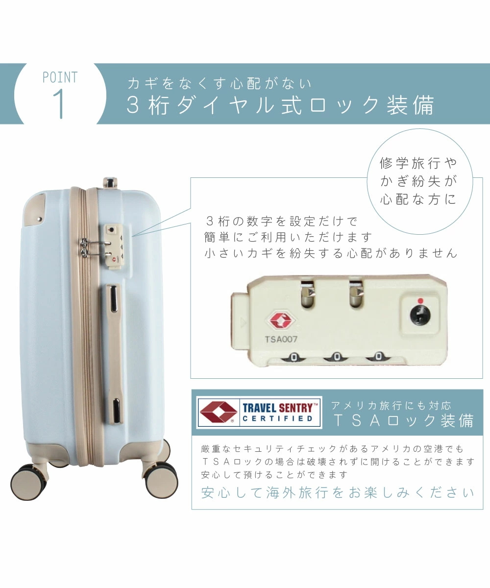 在庫限り 処分価格！]キャリーケース m スーツケース mサイズ 2