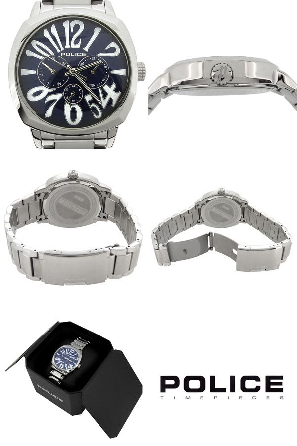 POLICE（ポリス） 腕時計 メンズ ブランド トリノ ブルー マルチ