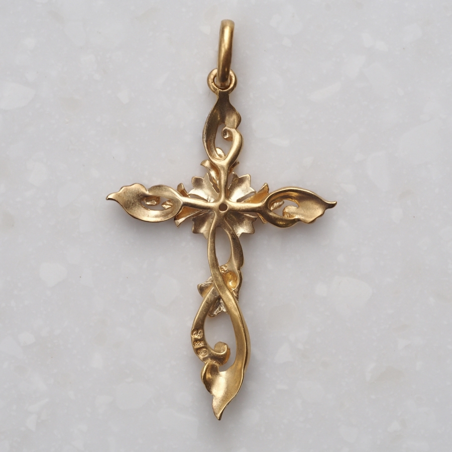 ROKUZAN ホワイトトパーズ クロス ペンダント ペンダントトップ