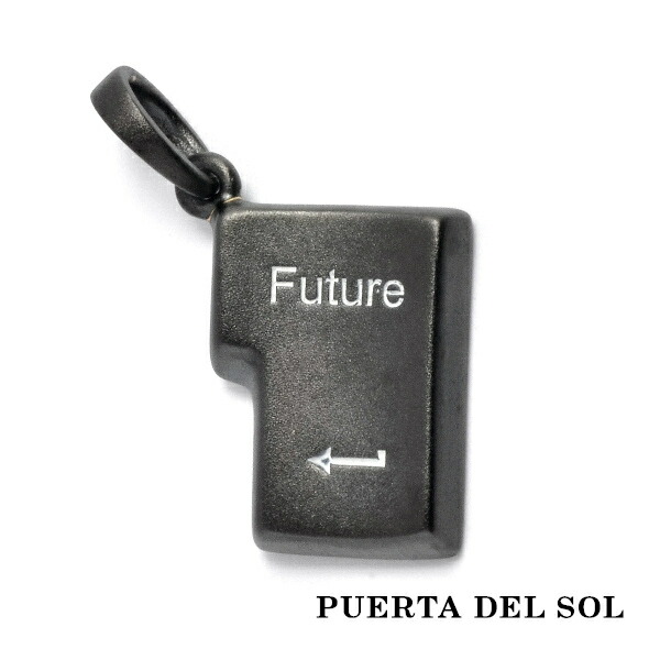 PUERTA DEL SOL For You Enter Future ペンダントトップ(チェーンなし) ブラック シルバー950 チタンコーティング ユニセックス シルバーアクセサリー｜ginnokura