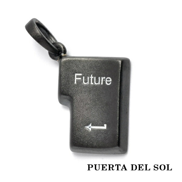 PUERTA DEL SOL For You Enter Future ペンダントトップ(チェーンなし) ブラック シルバー950 チタンコーティング ユニセックス シルバーアクセサリー