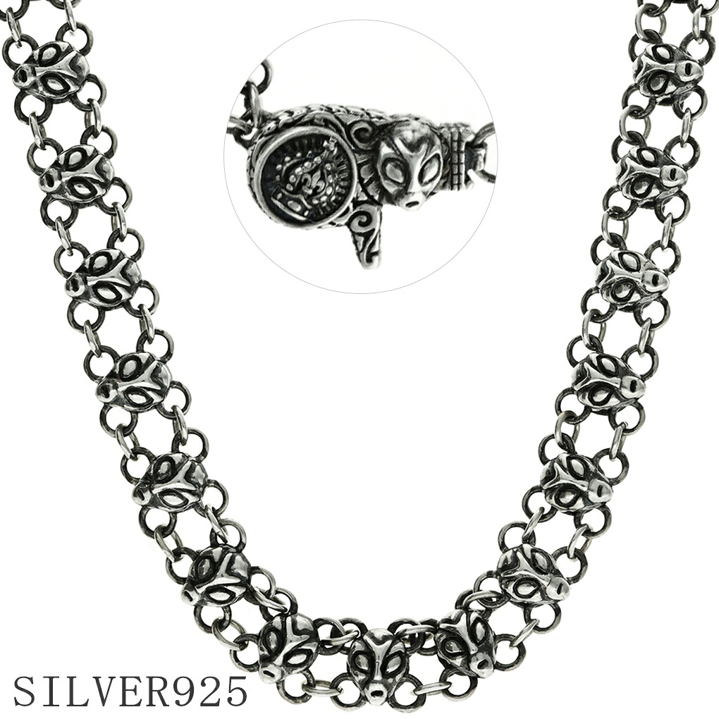 �V���o�[ 925 �l�b�N���X �`�F�[�� ����12mm 37cm �G�C���A�� �N���E�� ���f�B�[�X �`���[�J�[ �F���l �O���C �A�[�g ���` ���� ���L ���� ����