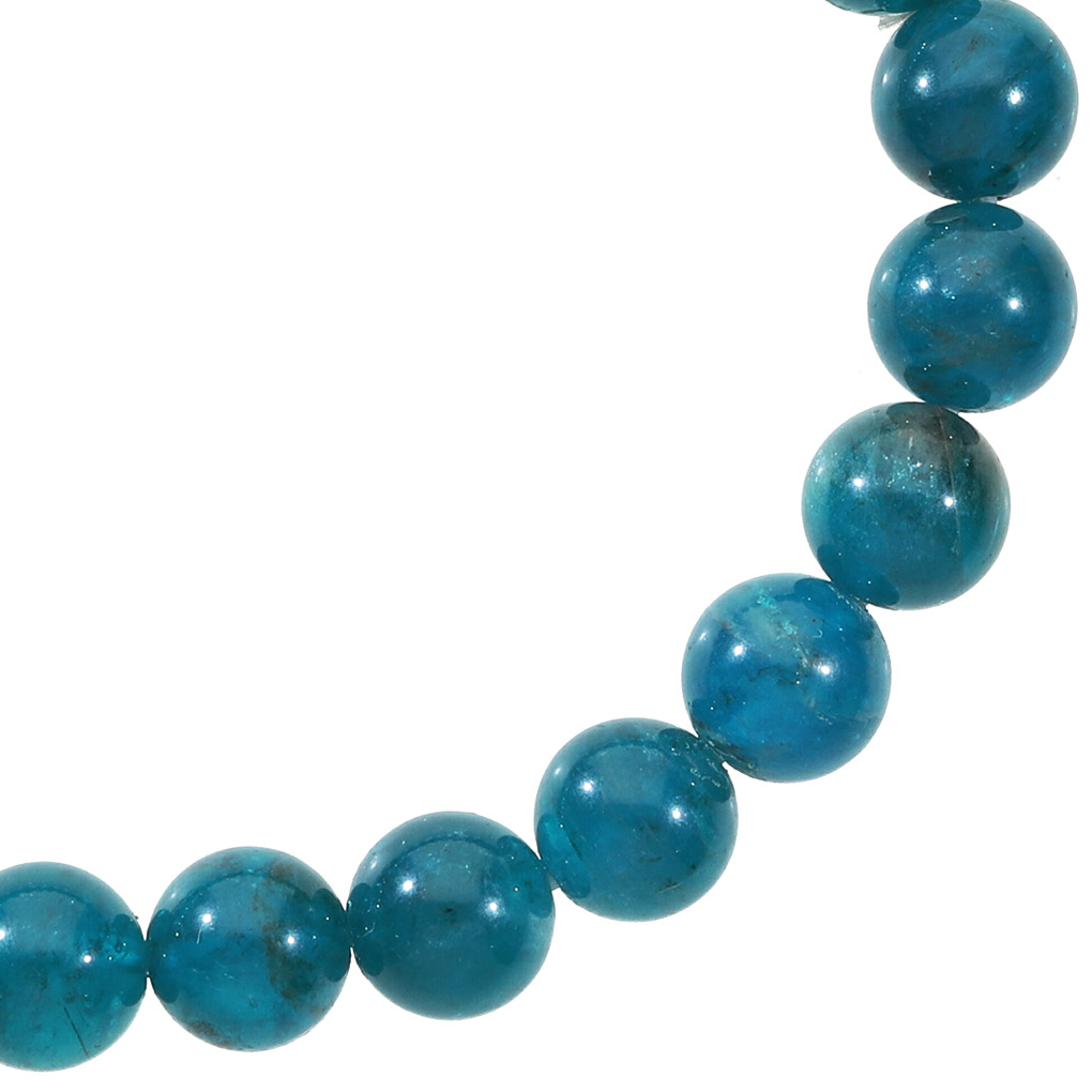 高品質 ブルーアパタイト ブレスレット 8.7mm 18cm メンズ M