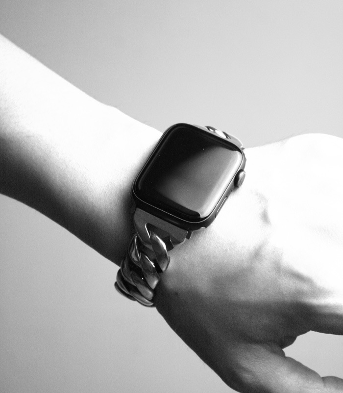 ArgentGleam Classic アージェントグリームクラシック シルバー925 ブレスレット APPLE WATCH CHAIN BAND Curving Chain AB-487 ブランド ARGENT 爆買の画像