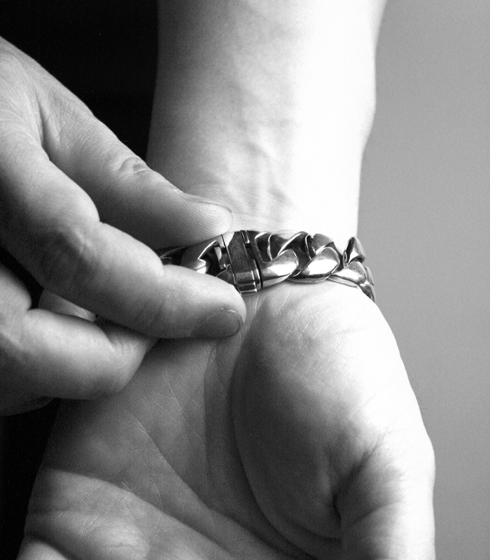 ArgentGleam Classic アージェントグリームクラシック シルバー925 ブレスレット APPLE WATCH CHAIN BAND Curving Chain AB-487 ブランド ARGENT 爆買の画像