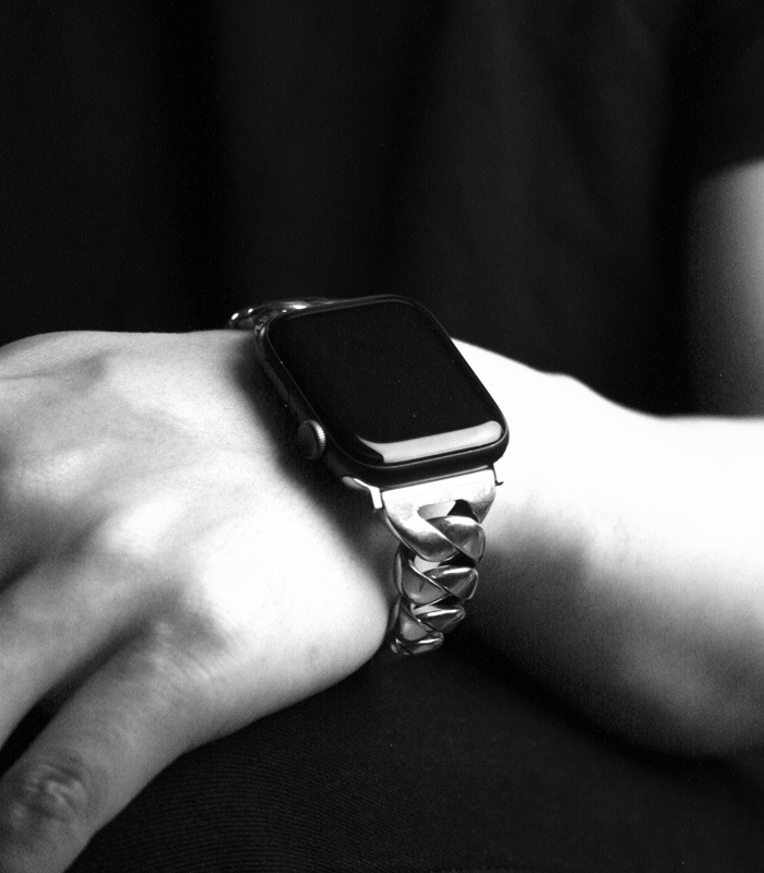 ArgentGleam Classic アージェントグリームクラシック シルバー925 ブレスレット APPLE WATCH CHAIN BAND Curving Chain AB-487 ブランド ARGENT 爆買の画像