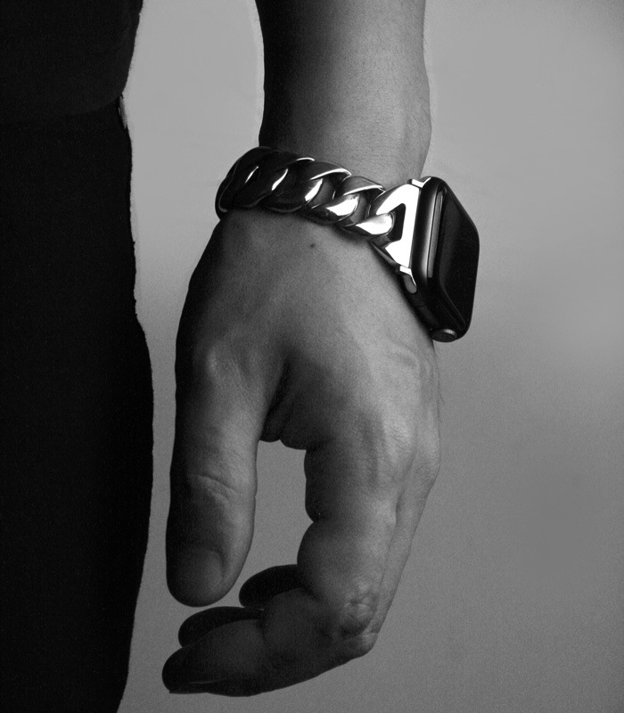 ArgentGleam Classic アージェントグリームクラシック シルバー925 ブレスレット APPLE WATCH CHAIN BAND Curving Chain AB-487 ブランド ARGENT 爆買の画像