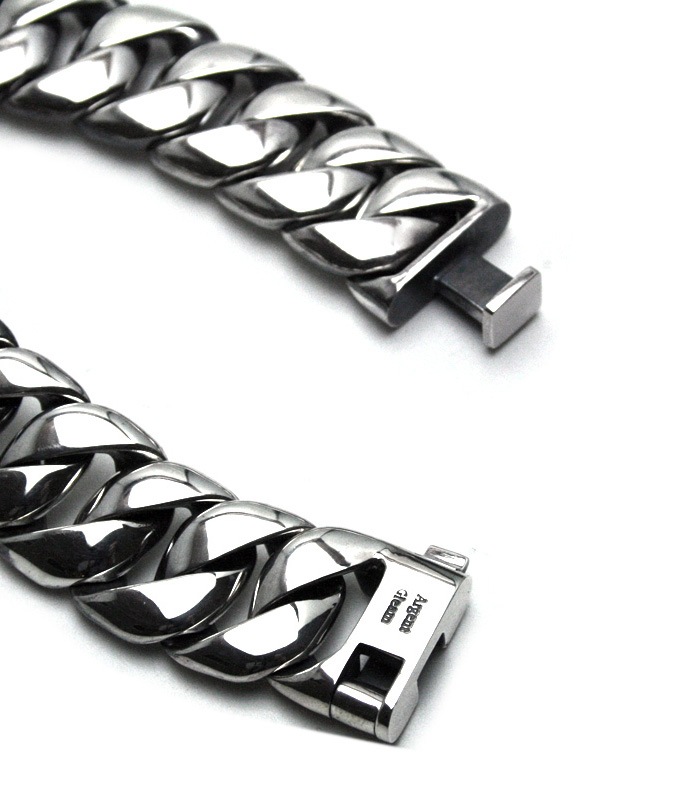 ArgentGleam Classic アージェントグリームクラシック シルバー925 ブレスレット APPLE WATCH CHAIN BAND Curving Chain AB-487 ブランド ARGENT 爆買の画像