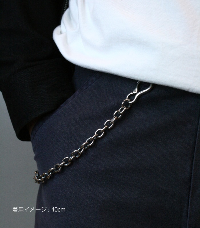 ArgentGleam アージェントグリーム シルバー925 ウォレットチェーン AG Carabiner Small&Small AC-238 ブランド ARGENT GLEAM アクセサリー 爆買の画像
