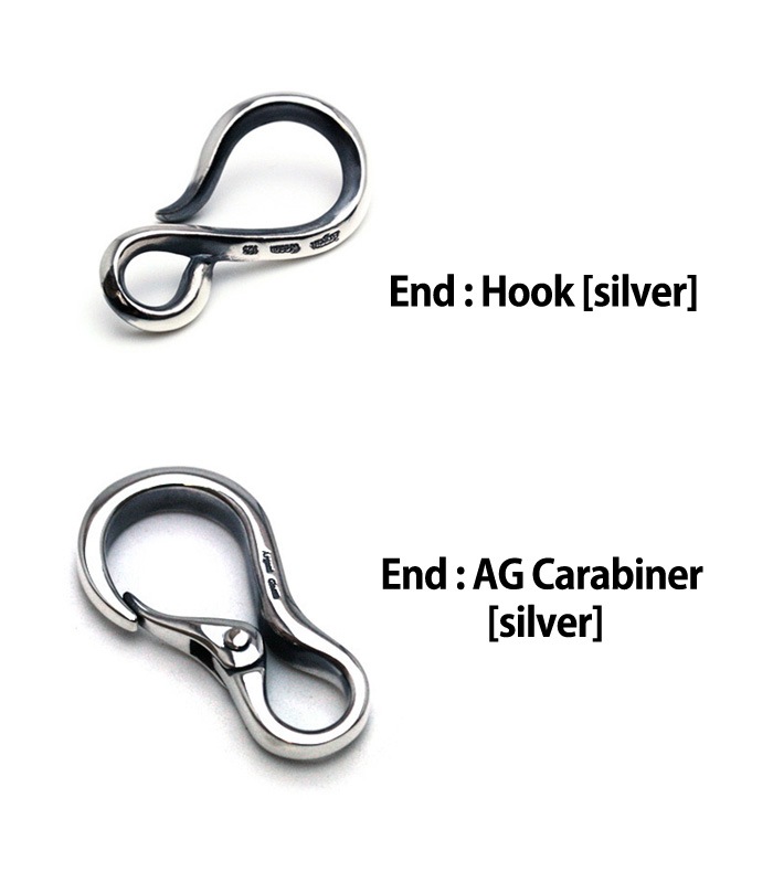 ArgentGleam アージェントグリーム シルバー925 ウォレットチェーン Spinal WalletChain Small Silver AC-283 ブランド ARGENT GLEAM アクセサリー 爆買の画像