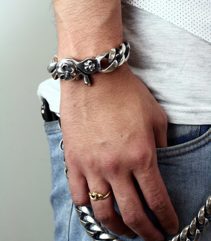 ArgentGleam Classic アージェントグリームクラシック シルバー925 ブレスレット Wide AGB-045 ブランド ARGENT GLEAM アクセサリー 爆買の画像