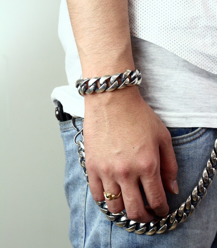 ArgentGleam Classic アージェントグリームクラシック シルバー925 ブレスレット Wide AGB-045 ブランド ARGENT GLEAM アクセサリー 爆買の画像