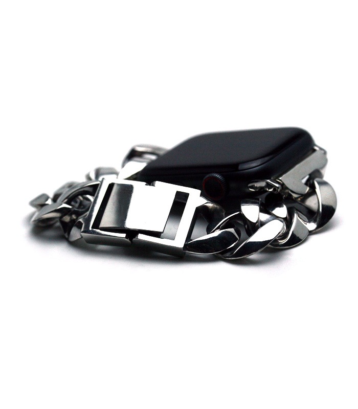 ArgentGleam Classic アージェントグリームクラシック シルバー925 ブレスレット APPLE WATCH CHAIN BAND PLAIN 49mm 45mm 44mm 42mm AGB-180 爆買の画像