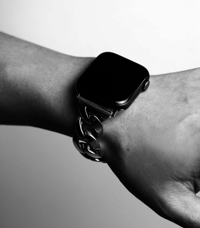 ArgentGleam Classic アージェントグリームクラシック シルバー925 ブレスレット APPLE WATCH CHAIN BAND PLAIN 49mm 45mm 44mm 42mm AGB-180 爆買の画像