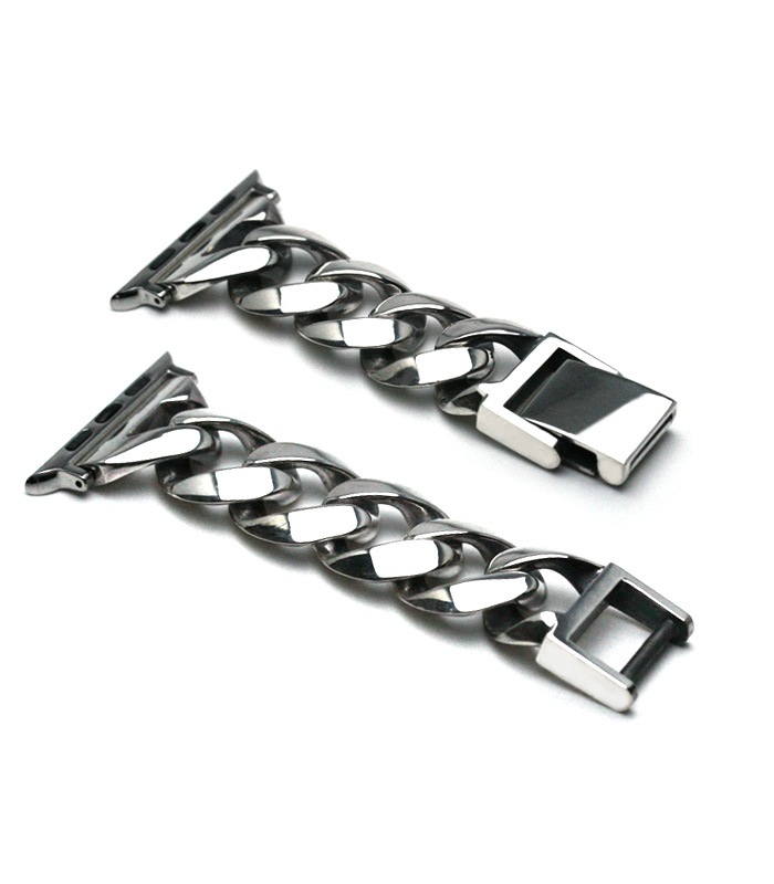 ArgentGleam Classic アージェントグリームクラシック シルバー925 ブレスレット APPLE WATCH CHAIN BAND PLAIN 49mm 45mm 44mm 42mm AGB-180 爆買の画像