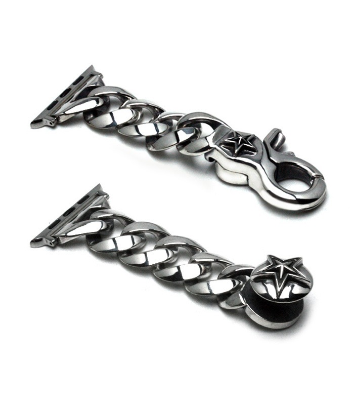 ArgentGleam Classic アージェントグリームクラシック シルバー925 ブレスレット APPLE WATCH CHAIN BAND CLIP 49mm 45mm 44mm 42mm AGB-181 ブランド 爆買の画像